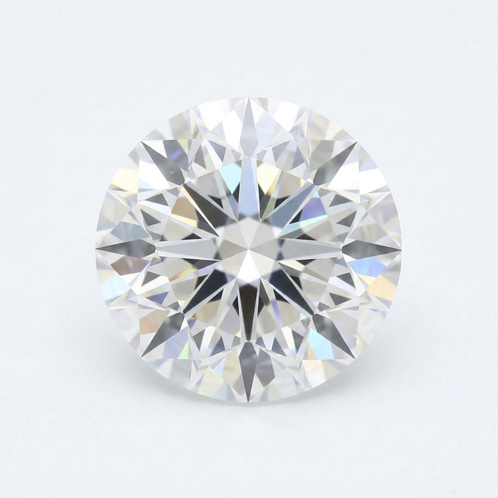 Close-up of lab-grown diamond showing classic white brilliance